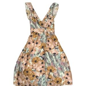 Theory Cream and White Sleeveless slip Sundress